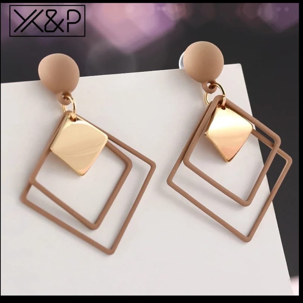 Summer Korean Geometric Vintage Earrings for - Picture 3 of 5